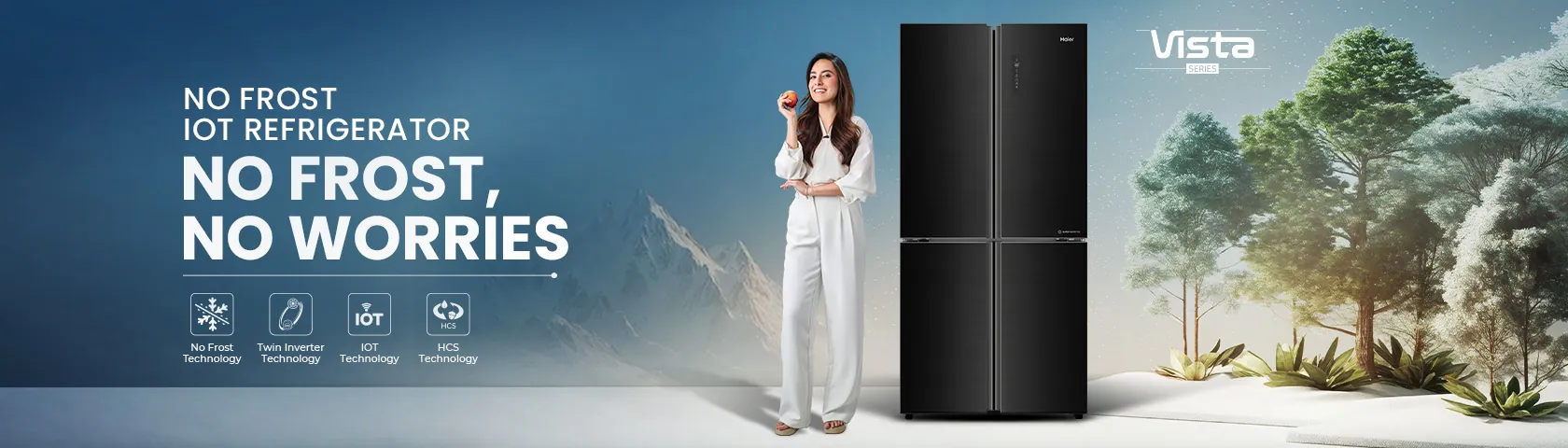 Haier no frost Lahore Electronics banner