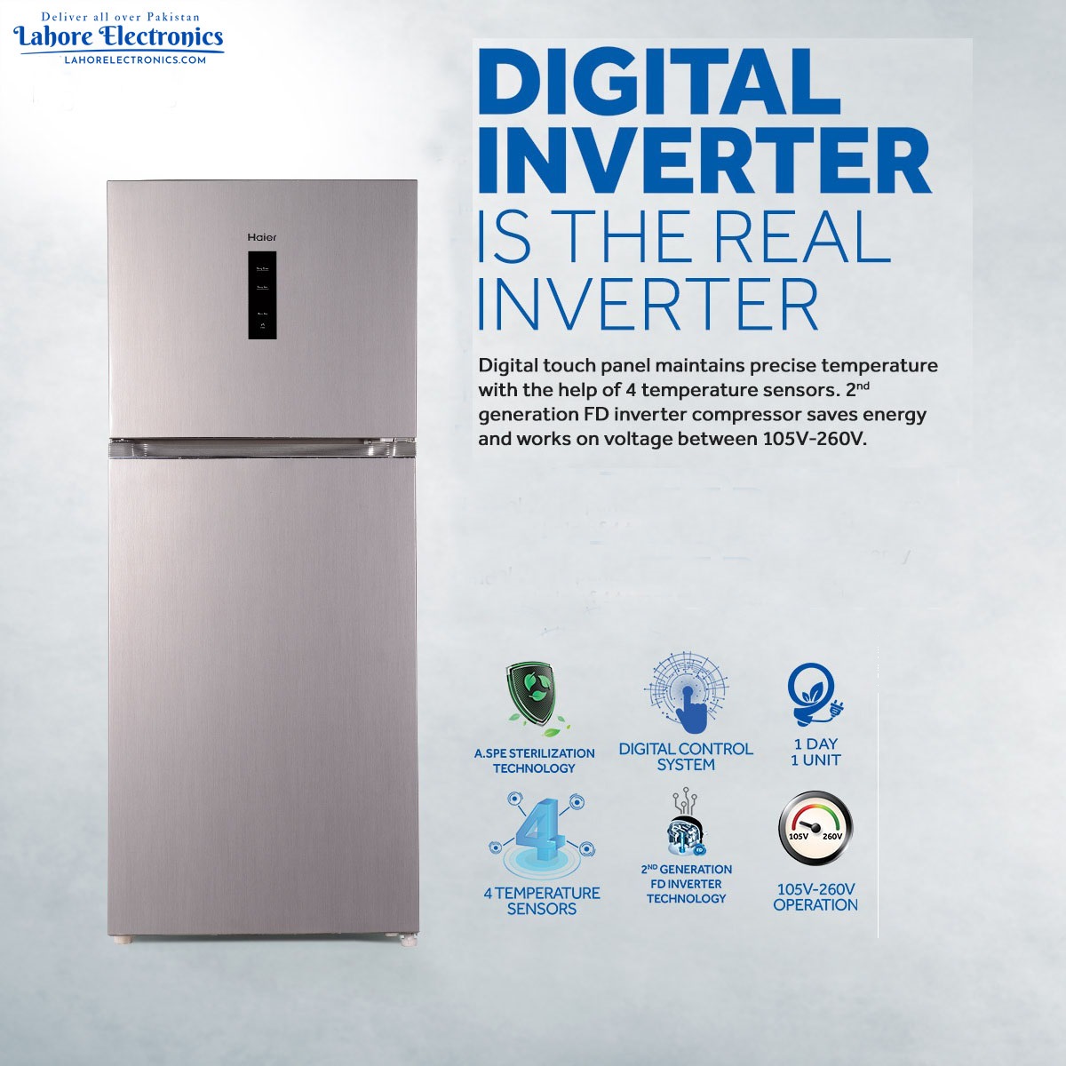 Haier IBSA inverter metal door refrigerators